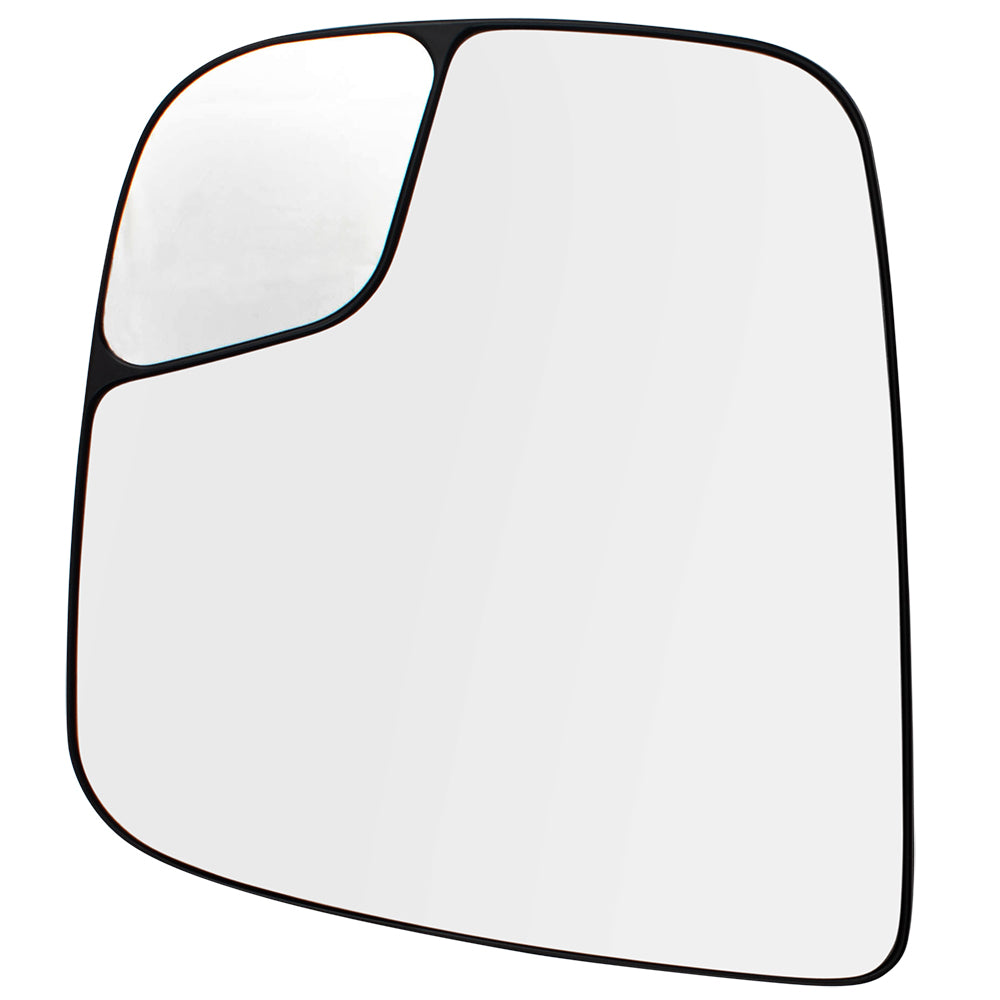 Brock Replacement Side View Mirror Drivers Spotter Glass with Base Compatible with 13-18 NV200 & 15-18 City Express 19317347 963663LM0B