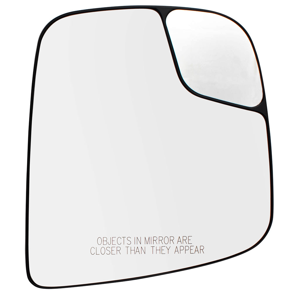 Brock Replacement Side View Mirror Passengers Spotter Glass with Base Compatible with 13-18 NV200 & 15-18 City Express 19317346 963653LM0B