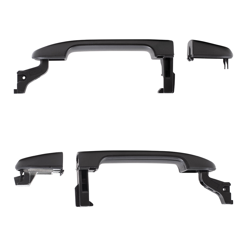 Brock Replacement Pair Set Front Outside Door Handles Textured Compatible with 07-11 Versa NI1310133 NI1311133