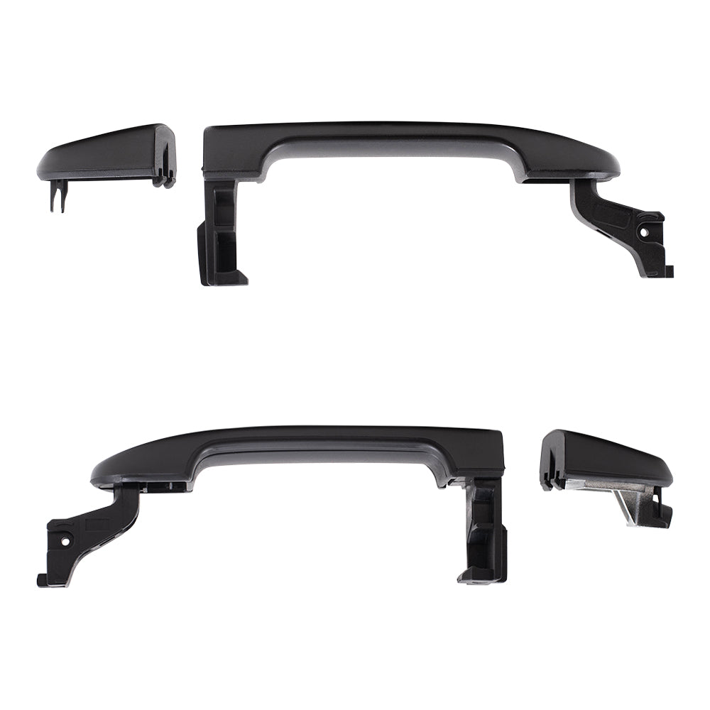 Brock Replacement Pair Set Front Outside Door Handles Textured Compatible with 07-11 Versa NI1310133 NI1311133