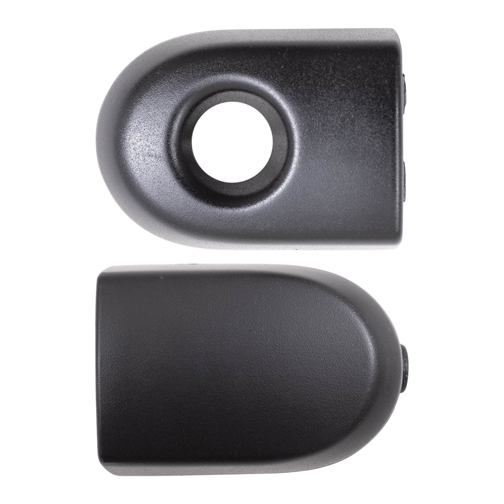 Brock Replacement Pair Set Front Outside Door Handles Textured Compatible with 07-11 Versa NI1310133 NI1311133