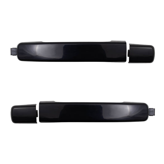 Brock Replacement Pair Outside Door Handles Front compatible with 05-14 Frontier Truck