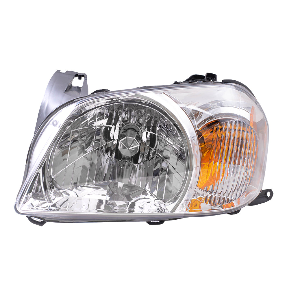 Brock Replacement Drivers Headlight Headlamp Compatible with 2005-2006 Tribute SUV EF9151040E