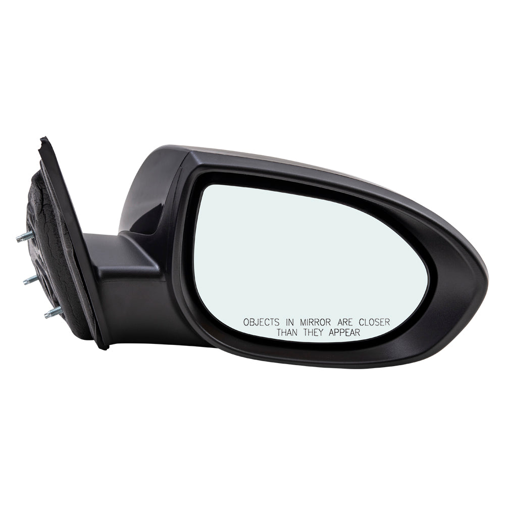 Brock Aftermarket Replacement Part Driver & Passenger Paint-To-Match Black Power Mirror with Puddle Light-Blind Spot Detection and without Heat-Signal-Auto Dim Compatible with 09-13 Mazda Mazda6