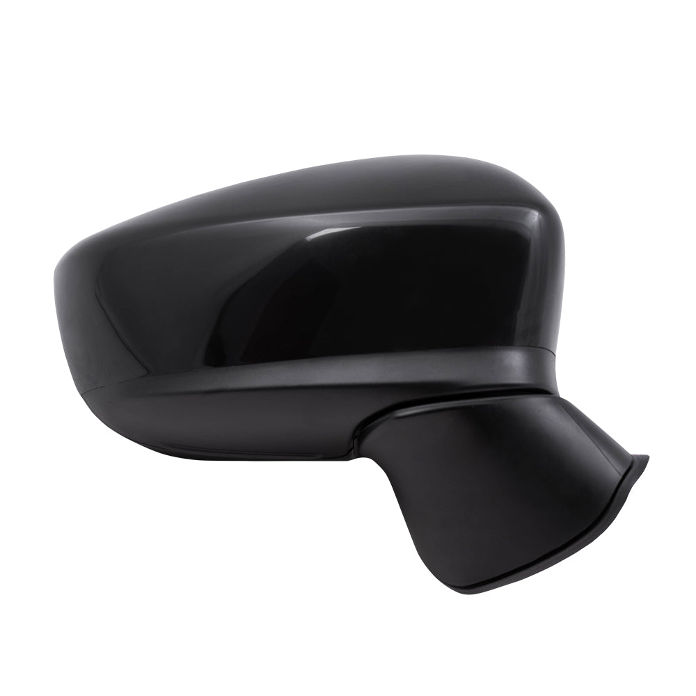 Replacement Passenger Power Mirror w/ Blind Spot Detection Compatible with 2014 2015 2016 Mazda3