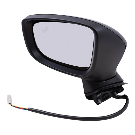 Replacement Driver Power Mirror w/ Signal Blind Spot Detection Compatible with 2014 2015 2016 Mazda3