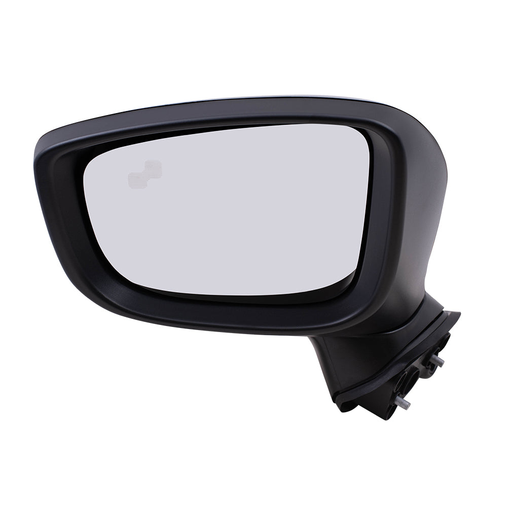 Replacement Driver Power Mirror w/ Signal Blind Spot Detection Compatible with 2014 2015 2016 Mazda3