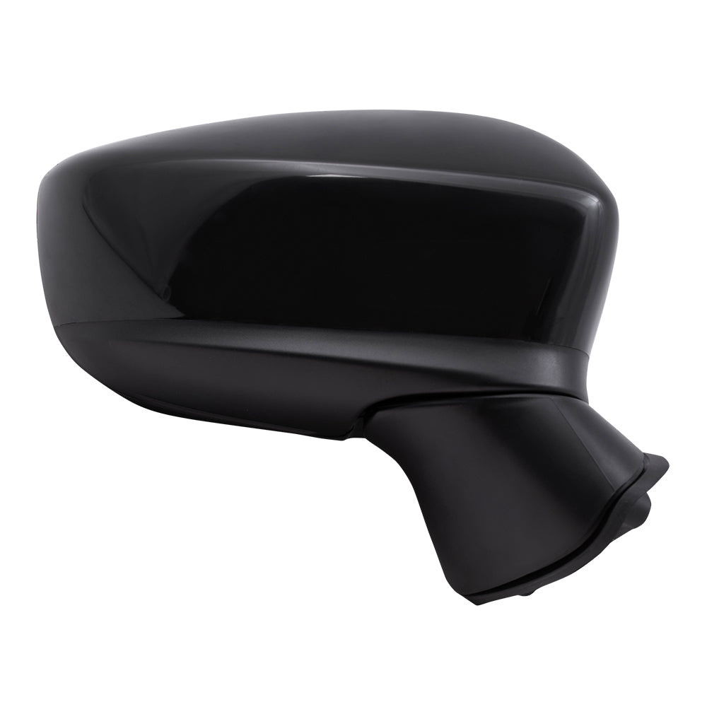 Replacement Passenger Power Mirror w/ Signal Blind Spot Detection Compatible with 2014 2015 2016 Mazda3