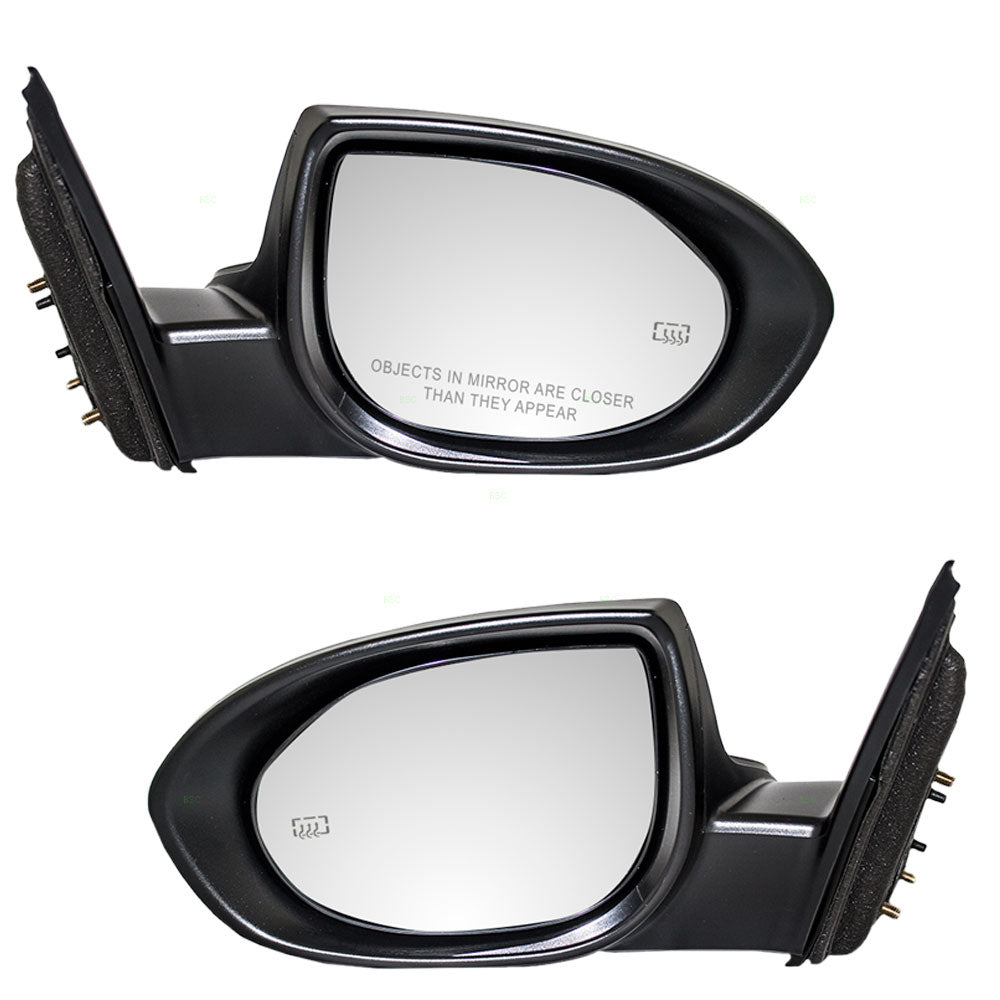 Driver and Passenger Power Side View Mirrors Heated Replacement for 2009-2013 Mazda 6 Mazda6 GEA3-69-18Z GEA3-69-12Z