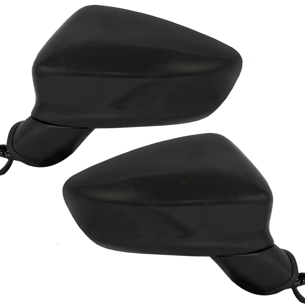 Driver and Passenger Power Side View Mirrors Heated Signal Ready-to-Paint Replacement for Mazda GHP9-69-181E GHP9-69-121E