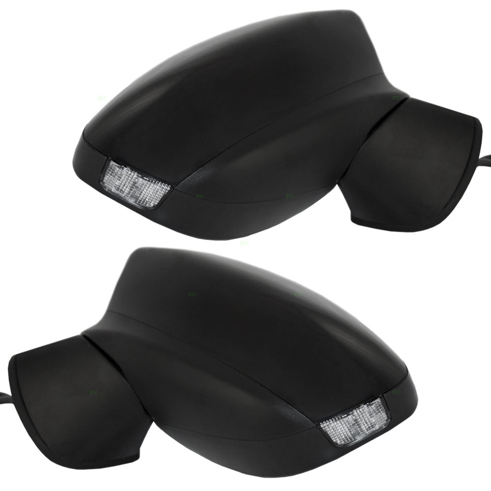 Driver and Passenger Power Side View Mirrors Heated Signal Ready-to-Paint Replacement for Mazda GHP9-69-181E GHP9-69-121E