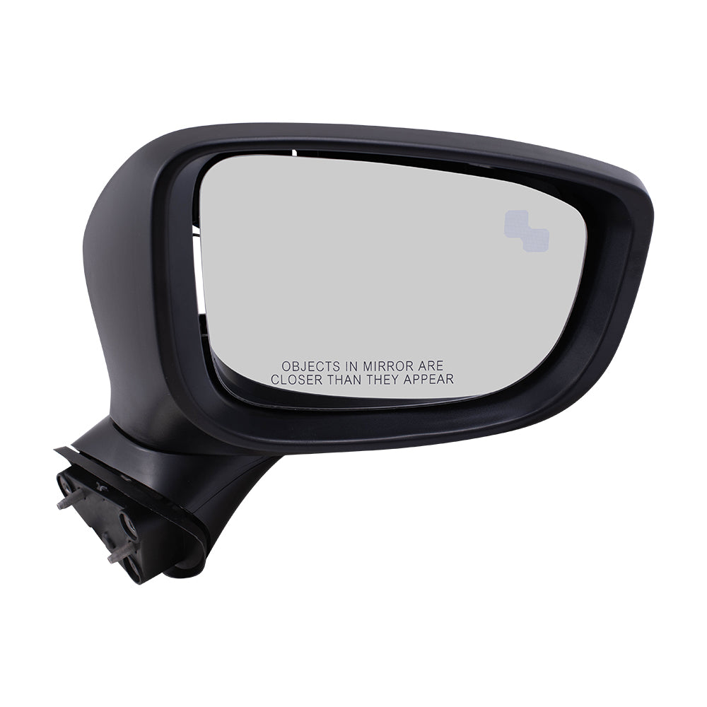 Replacement Set Driver and Passenger Power Side Mirrors Heated Signal Blind Spot Detection Compatible with 2017-2019 Mazda6