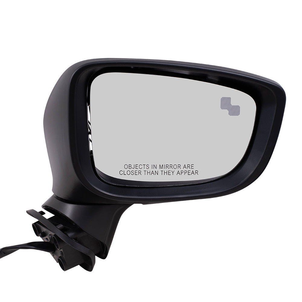 Replacement Passenger Power Side Mirror Heated Signal Blind Spot Detection Compatible with 2017-2018 Mazda3 Japan