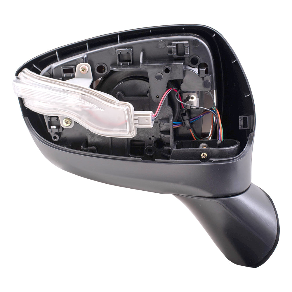 Replacement Passenger Side Power Mirror Heated with Signal Compatible with 2015-2016 CX-5 KR23-69-121A