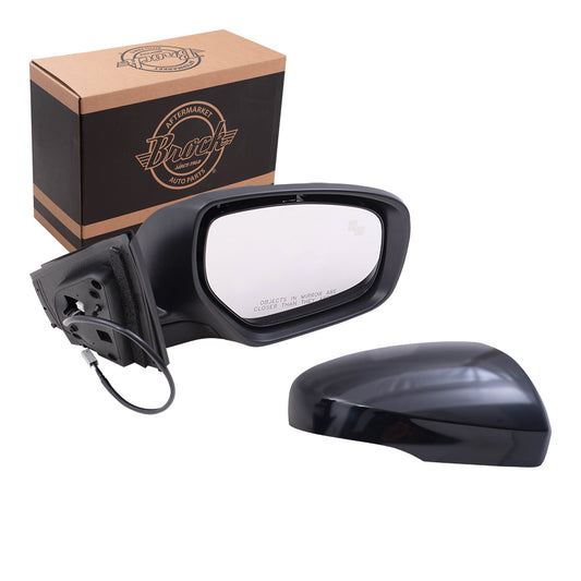 Replacement Passengers Power Mirror Paint to Match w/ Heat Signal BSD Compatible with 13 CX-9 TK21-69-12ZA