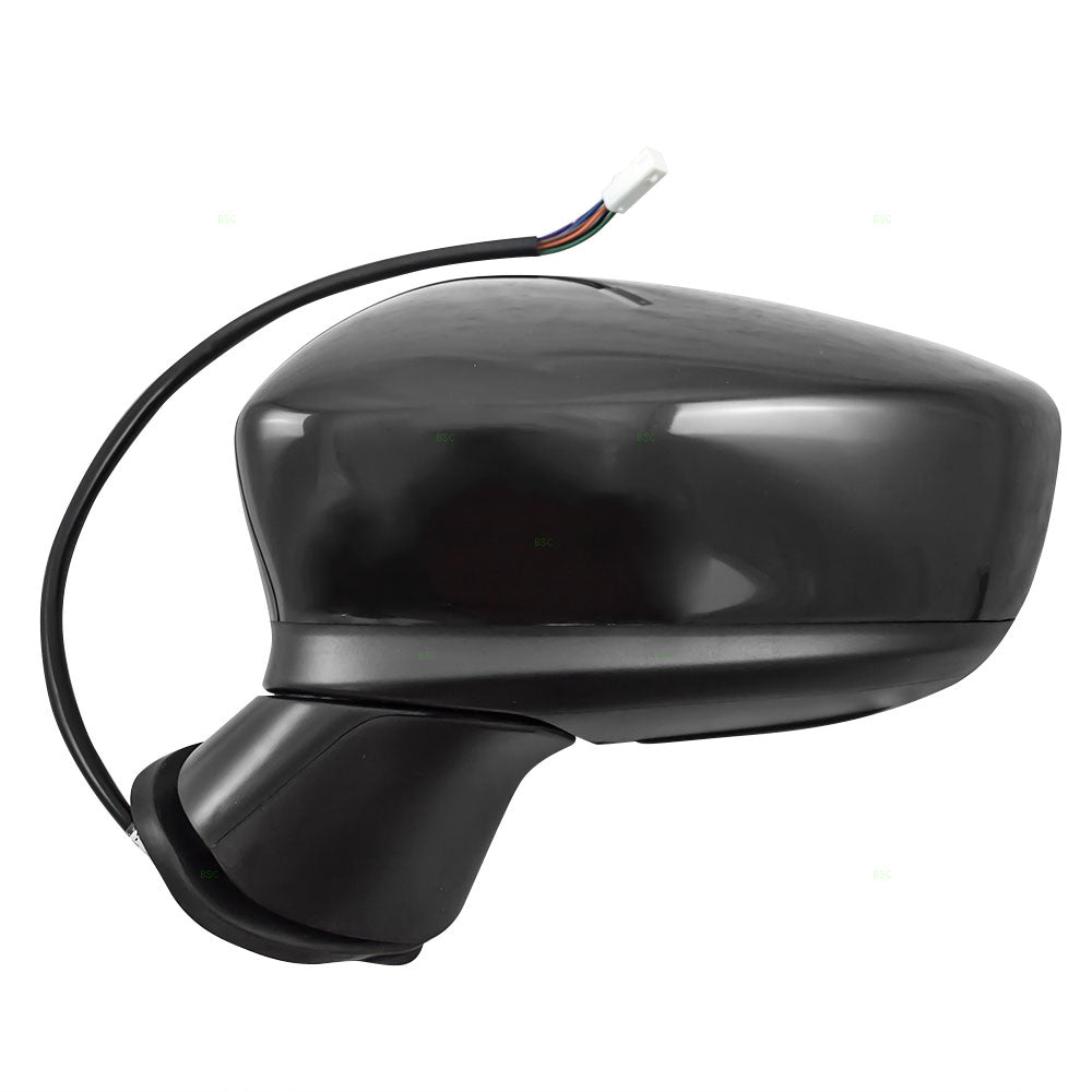 Drivers Power Side View Mirror Heated Signal Ready-to-Paint Replacement for Mazda BJS8-69-181A