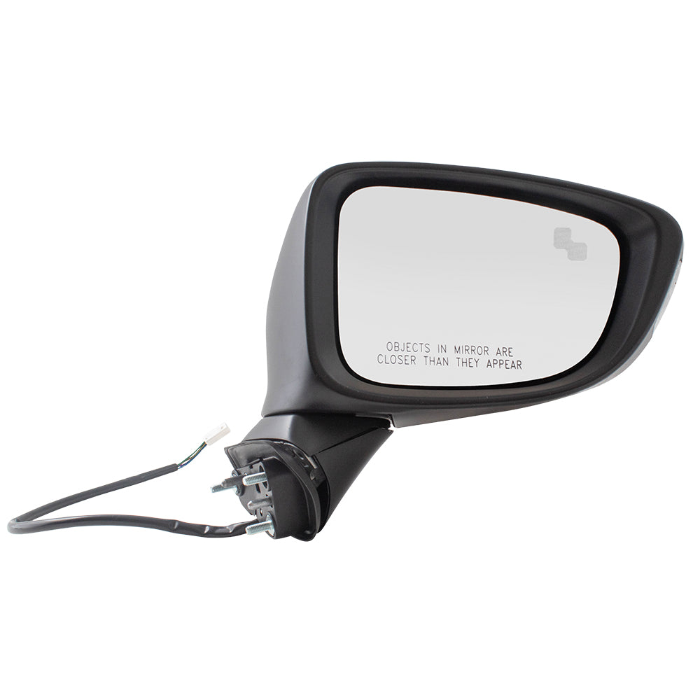 Brock Passengers Power Side View Mirror Signal Blind Spot Detection w/out Heat for 14-16 Mazda6 Mazda 6 replaces GJS169121C MA1321187 GHP9691N1A51