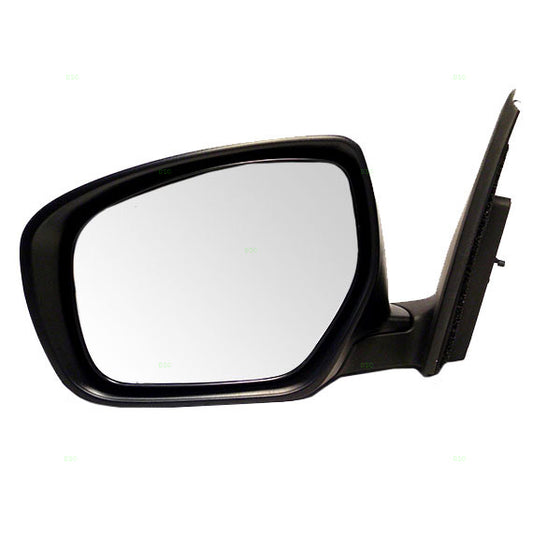 Drivers Power Side View Mirror with Flat Glass Ready-to-Paint Replacement for Mazda SUV TE69-69-18ZG