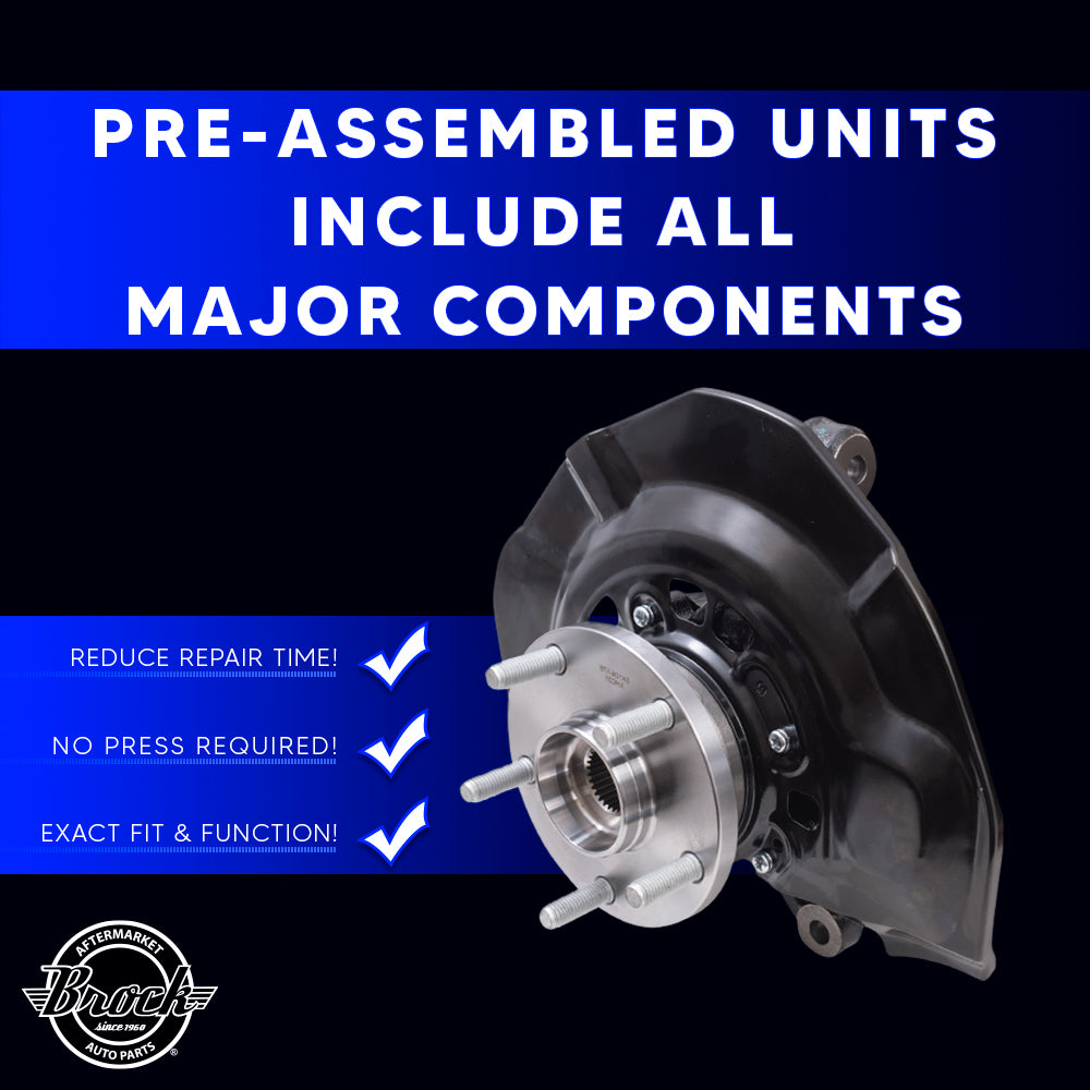 Brock Aftermarket Replacement Front Driver Left Loaded Steering Knuckle Assembly Compatible with 2005-2011 Toyota Avalon