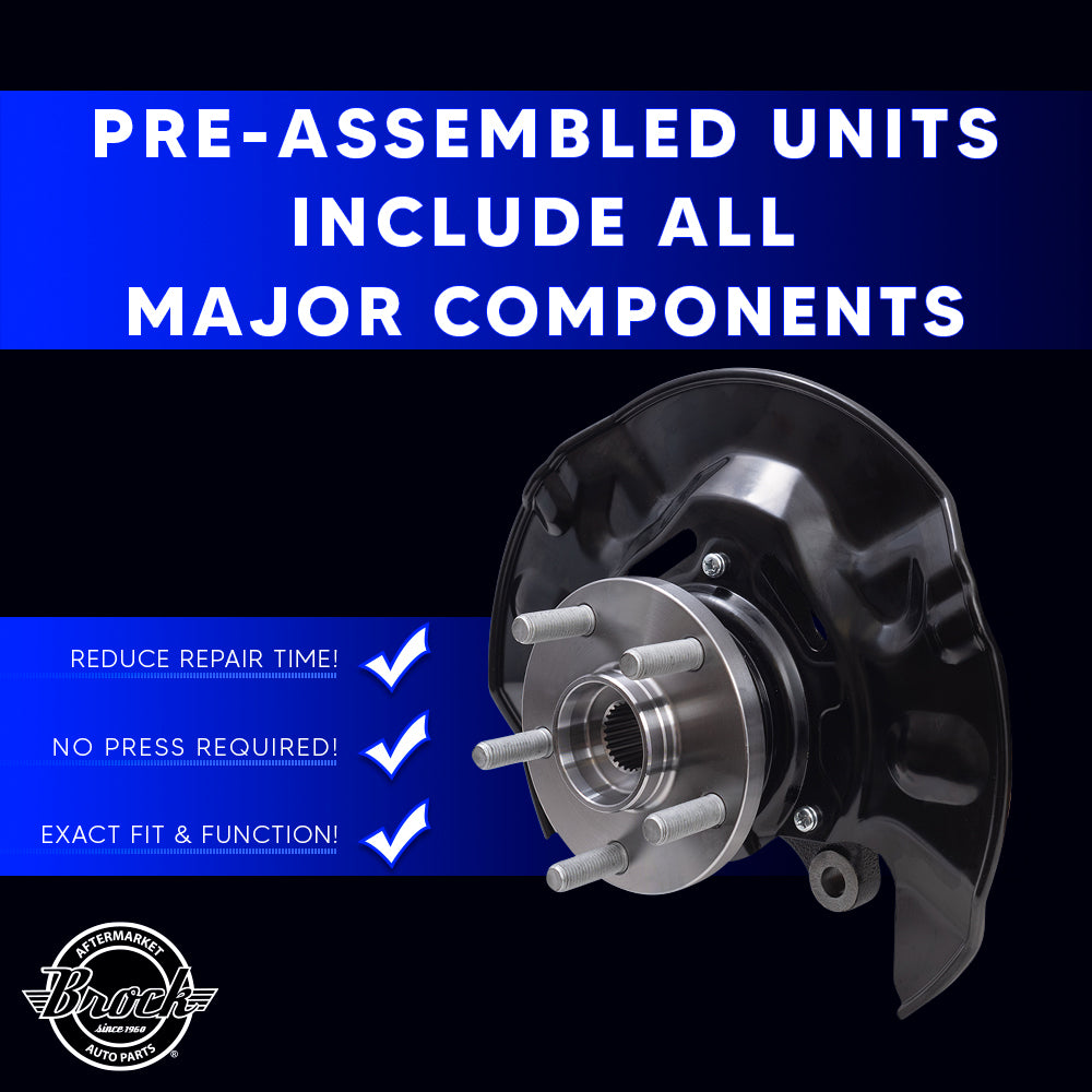 Brock Aftermarket Replacement Front Driver Left Loaded Steering Knuckle Assembly Compatible with 2003-2008 Toyota Matrix