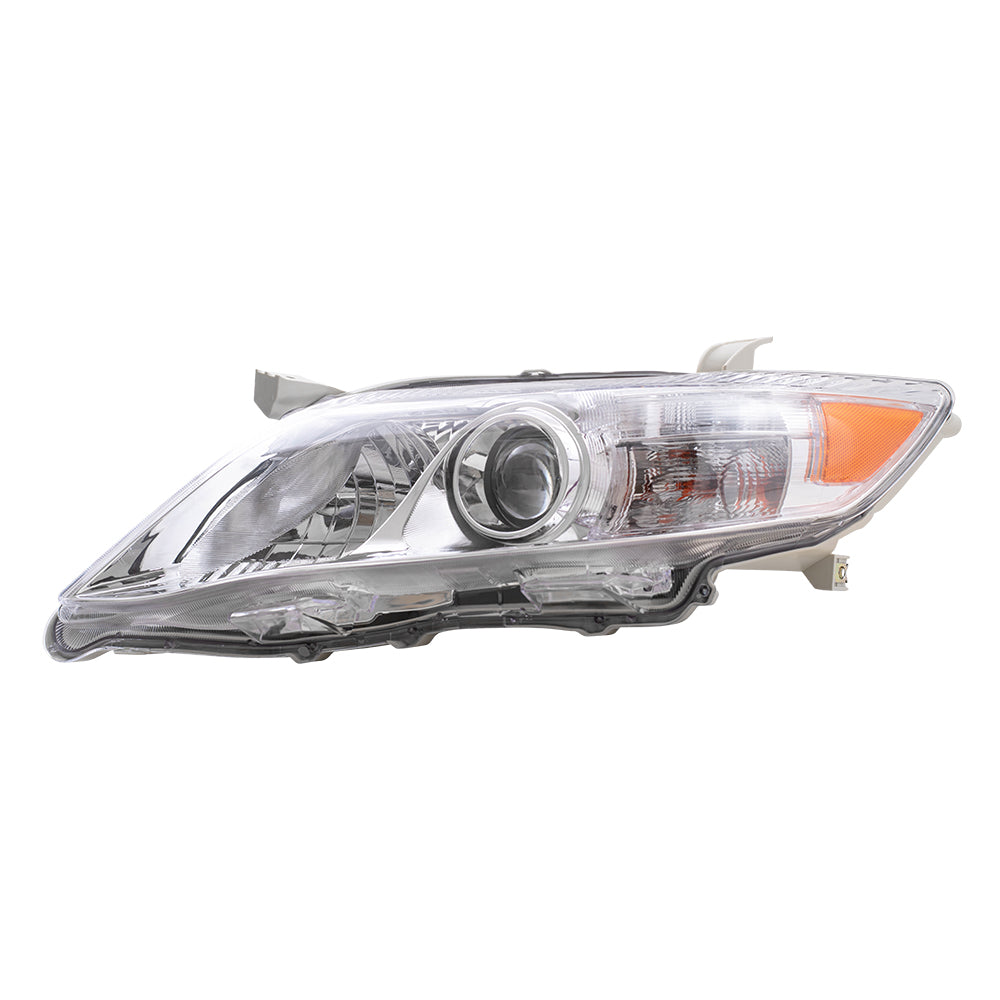 Brock Replacement Drivers Headlight Headlamp with Clear Lens Compatible with Camry 81150-06500