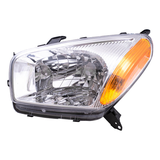 Brock Replacement Driver Side Halogen Combination Headlight Assembly Compatible with 2001-2003 Rav4 8115042190