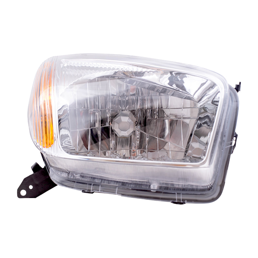 Brock Replacement Passenger Side Halogen Combination Headlight Assembly Compatible with 2001-2003 Rav4 8111042190