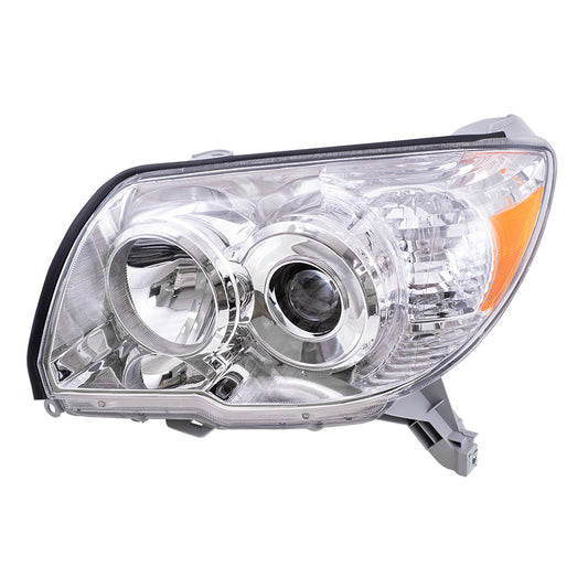 Brock Replacement Drivers Headlight Headlamp with Chrome Bezel Compatible with SUV 8117035421