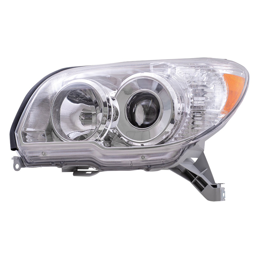 Brock Replacement Drivers Headlight Headlamp with Chrome Bezel Compatible with SUV 8117035421