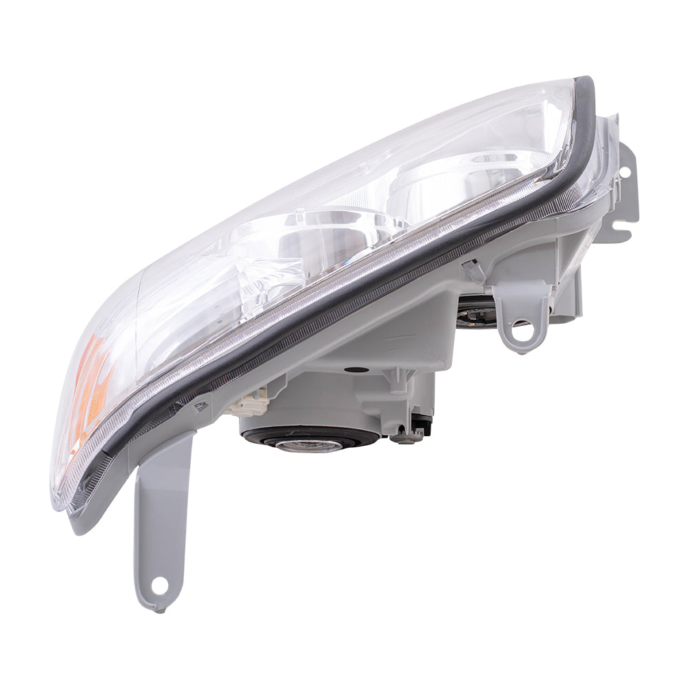 Brock Replacement Drivers Headlight Headlamp with Chrome Bezel Compatible with SUV 8117035421