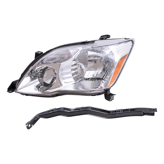 Brock Replacement Drivers Halogen Headlight Headlamp Compatible with 2005-2007 Avalon 81150-AC050