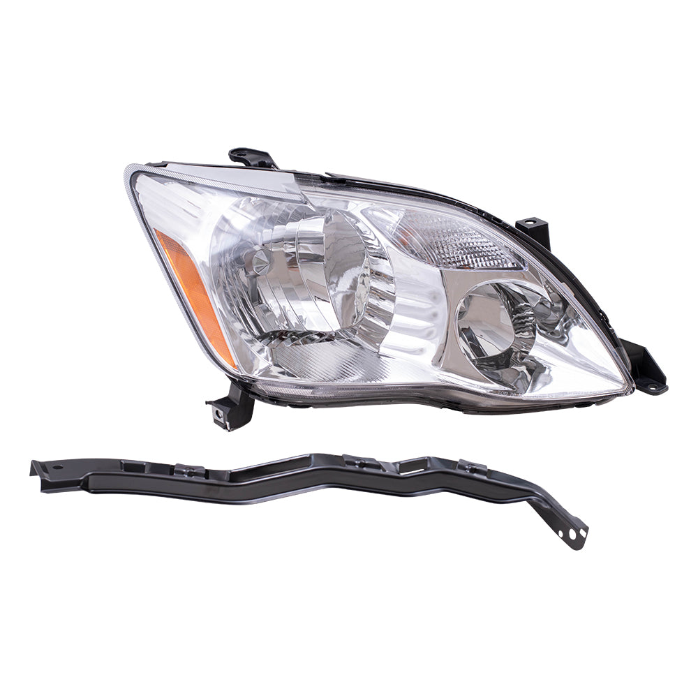 Brock Replacement Passengers Halogen Headlight Headlamp Compatible with 2005-2007 Avalon 81110-AC050