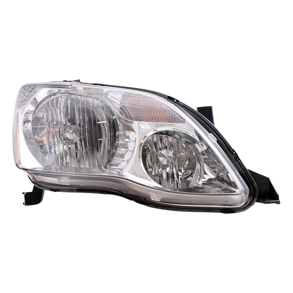 Brock Replacement Passengers Halogen Headlight Headlamp Compatible with 2005-2007 Avalon 81110-AC050