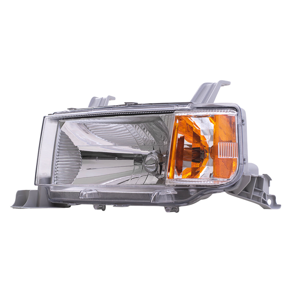 Brock Replacement Driver and Passenger Headlights Headlamps Compatible with 2004-2006 xB 81170-52440 81130-52440