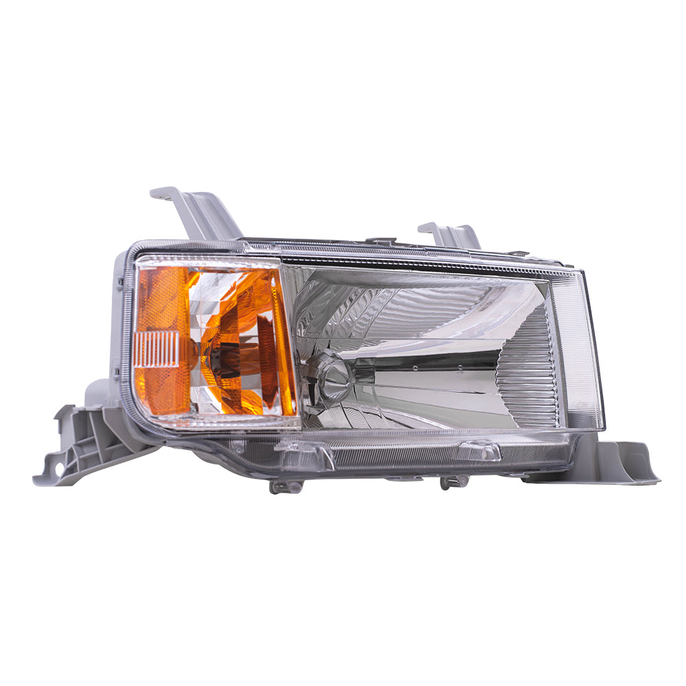 Brock Replacement Passengers Headlight Headlamp Lens Compatible with 2004-2006 xB 81130-52440