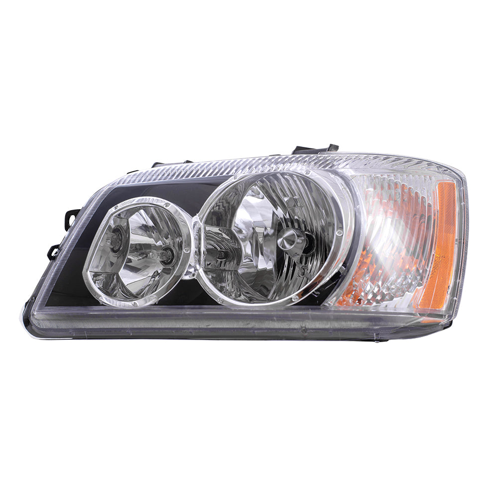 Brock Replacement Drivers Headlight Headlamp Compatible with 2001-2003 Highlander 81170-48150