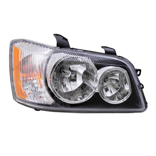 Brock Replacement Passengers Headlight Headlamp Compatible with 2001-2003 Highlander 81130-48150