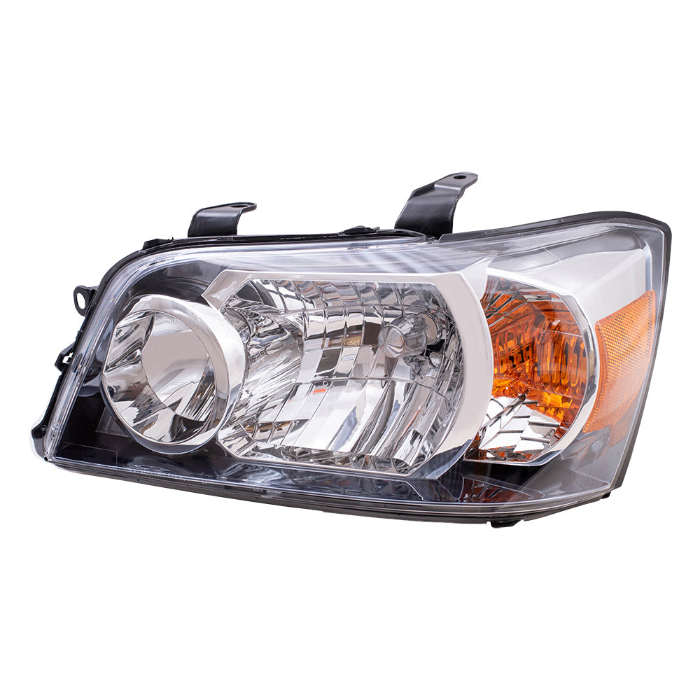 Brock Replacement Drivers Headlight Headlamp Compatible with 2004-2006 Highlander 81130-48280