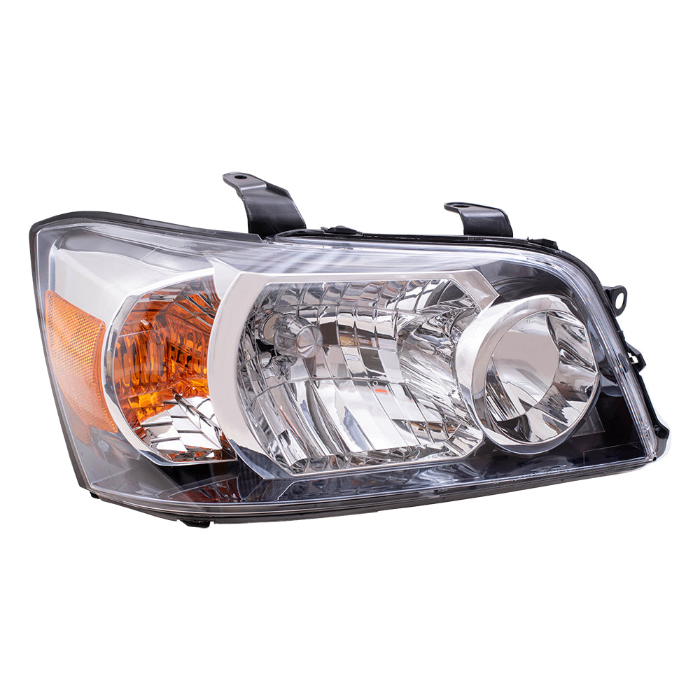 Brock Replacement Passengers Headlight Headlamp Compatible with 2004-2006 Highlander 81170-48280