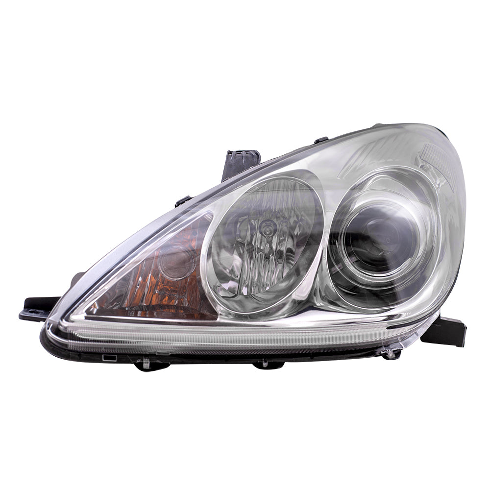 Brock Replacement Drivers Halogen Combination Headlight Headlamp Compatible with 05-06 ES330 81170-33561