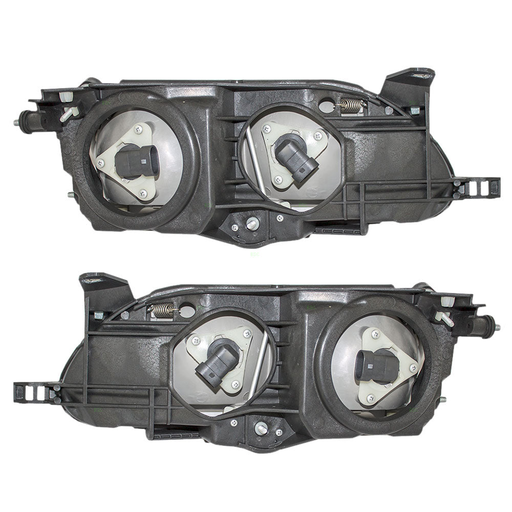 Brock Replacement Driver and Passenger Headlights Headlamps Compatible with 81150-1A491 81110-1E221