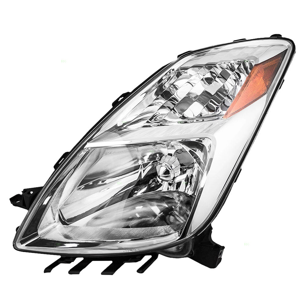 Brock Replacement Drivers Halogen Headlight Headlamp Lens Compatible with Prius 81170-47070