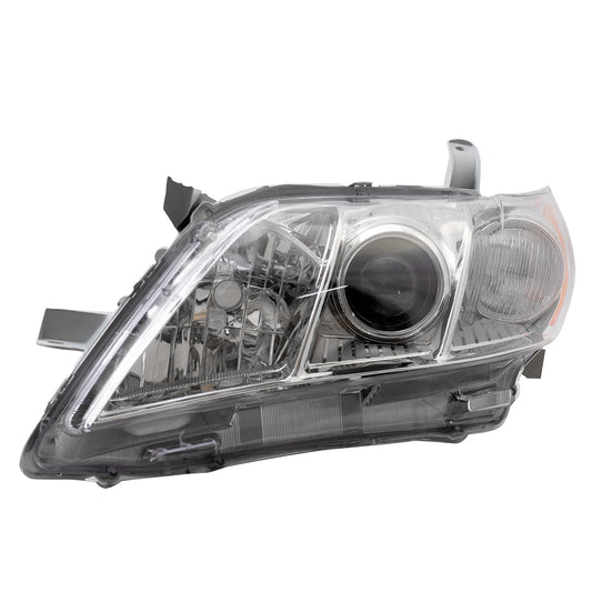 Brock Replacement Drivers Headlight Headlamp with Clear Lens Compatible with 07-09 Camry 8117006202