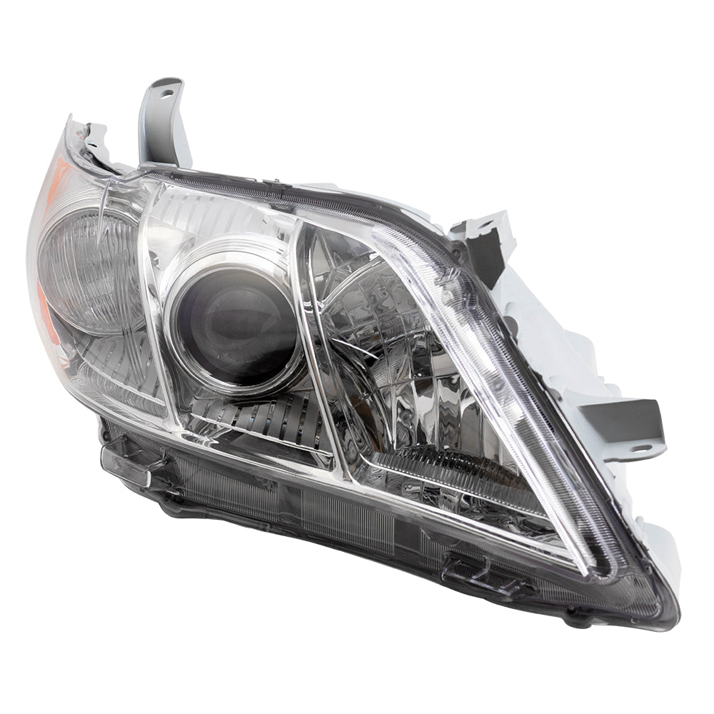 Brock Replacement Pair Set Headlights Headlamps with Clear Lens Compatible with 07-09 Camry 8117006202 8113006201