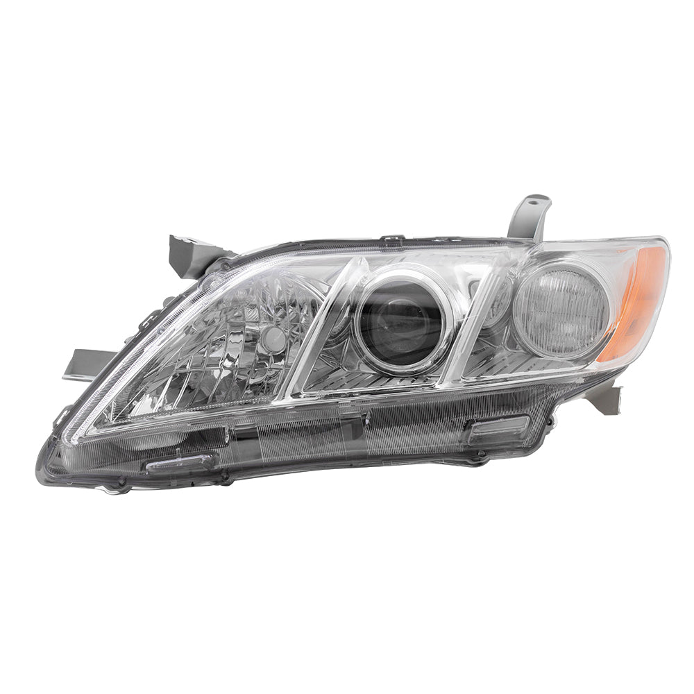 Brock Replacement Drivers Headlight Headlamp with Clear Lens Compatible with 07-09 Camry 8117006202