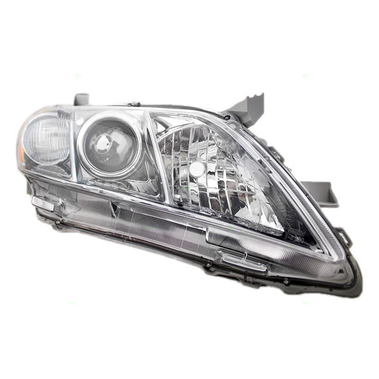 Brock Replacement Passengers Headlight Headlamp with Smoked Lens Compatible with 07-09 Camry 8111006C00