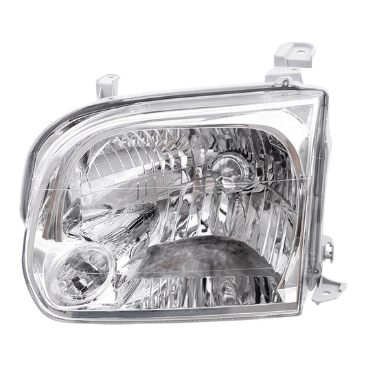 Brock Replacement Driver Side Halogen Headlight Assembly Compatible with 2005-2007 Sequoia & 2005-2006 Tundra Double Cab