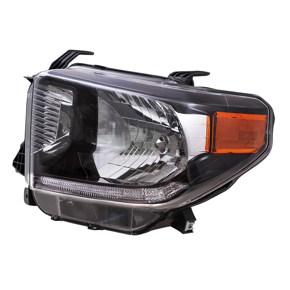 Brock Replacement Driver Halogen Headlight Compatible with 2018 2019 2020 Tundra