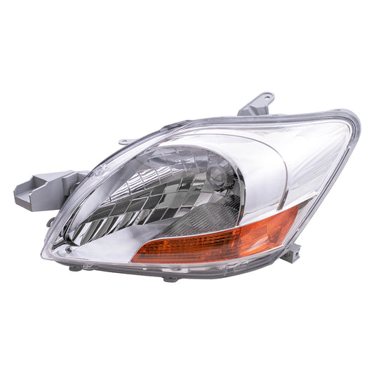 Brock Replacement Drivers Headlight Headlamp Compatible with Yaris 81170-52740