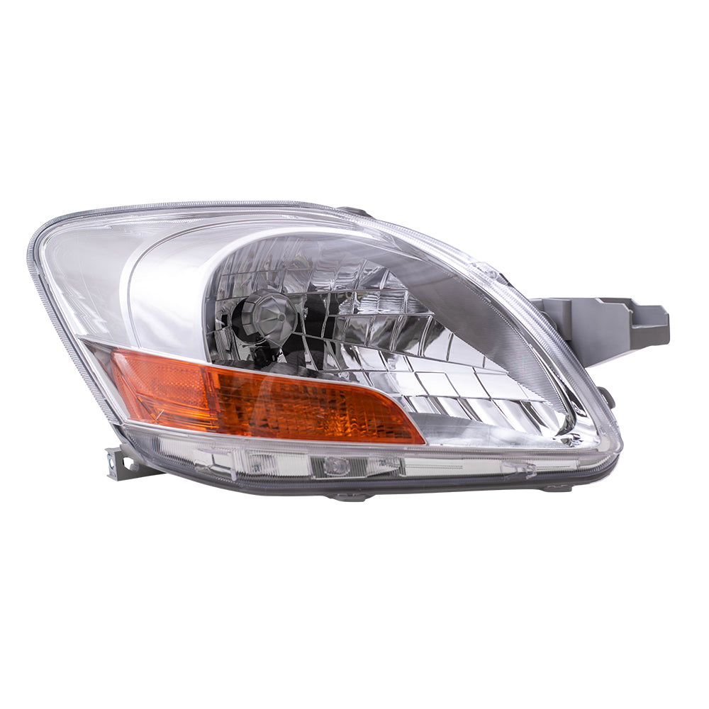 Brock Replacement Driver and Passenger Headlights Headlamps Compatible with Yaris 81170-52740 81130-52750